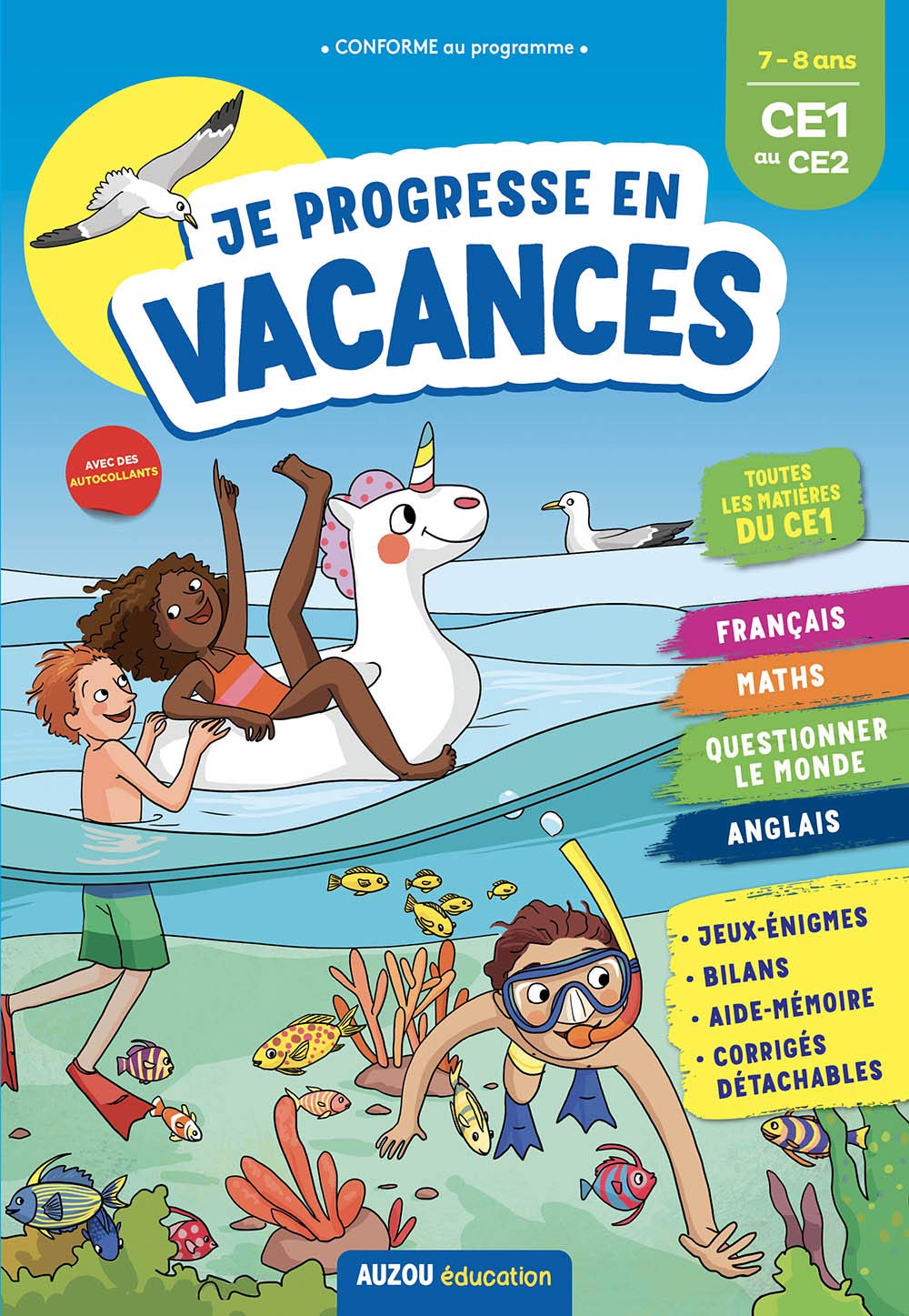 Cahier de vacances 2021 - Je progresse en vacances du CE1 au CE2