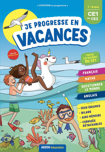 Cahier de vacances 2021 - Je progresse en vacances du CE1 au CE2