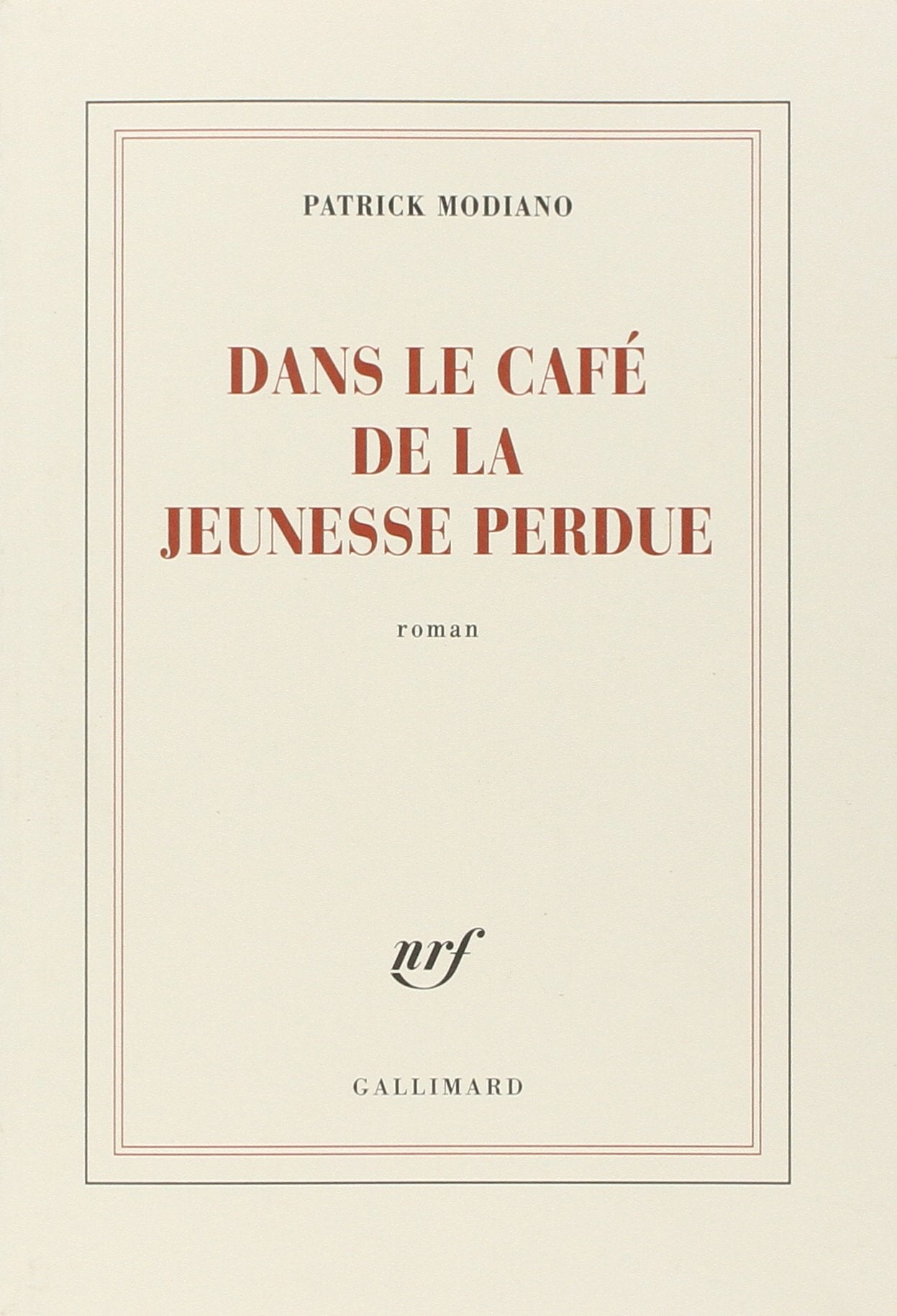 Dans Le Cafe De La Jeunesse Perdue