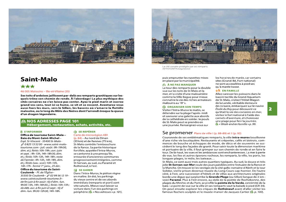 Guide Vert Bretagne Nord: De Rennes à la presqu'île de Crozon