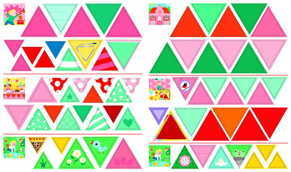 Autocollants Les formes -Les triangles - Dès 3 ans