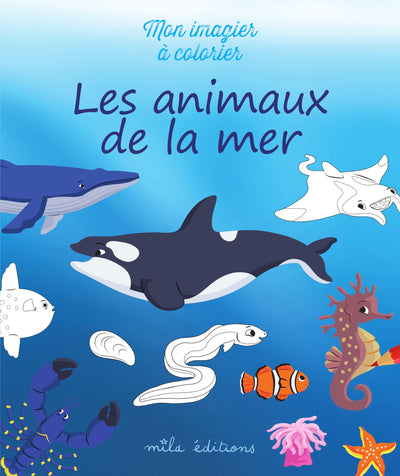 Mon imagier à colorier : les animaux de la mer