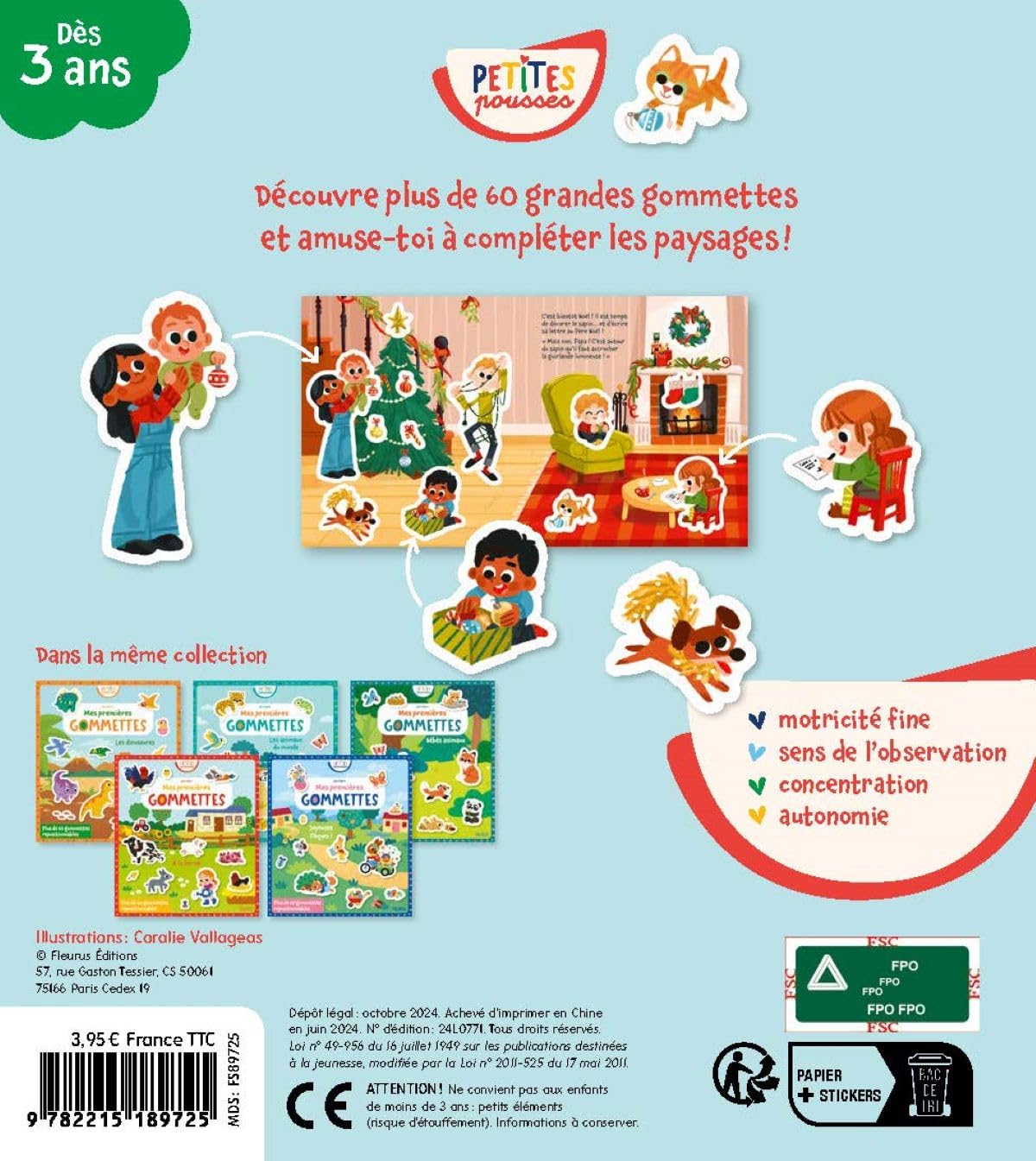 Mes premières gommettes Joyeux Noël !