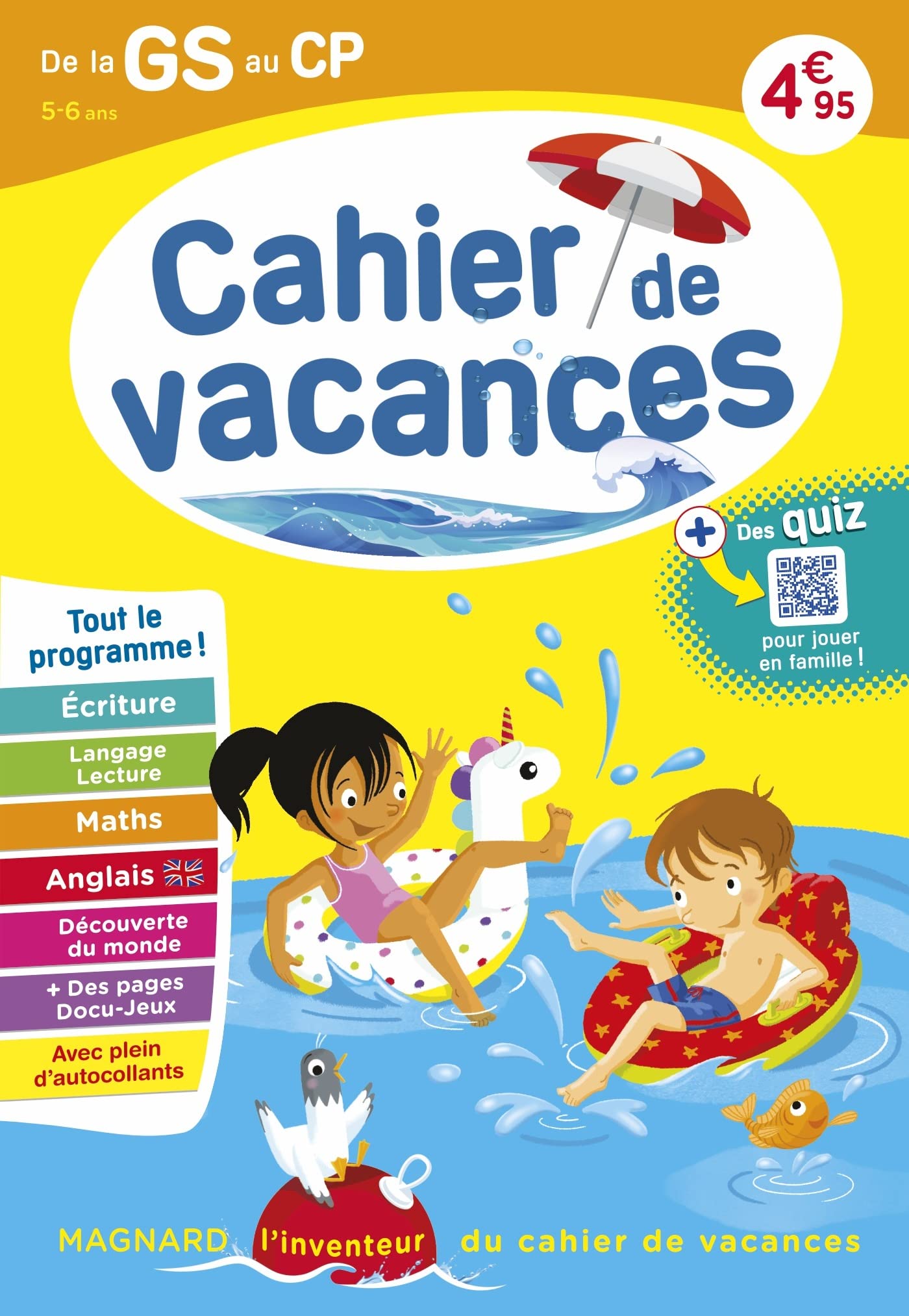 Cahier de vacances 2025, de la GS vers le CP 5-6 ans: Magnard, l’inventeur du cahier de vacances