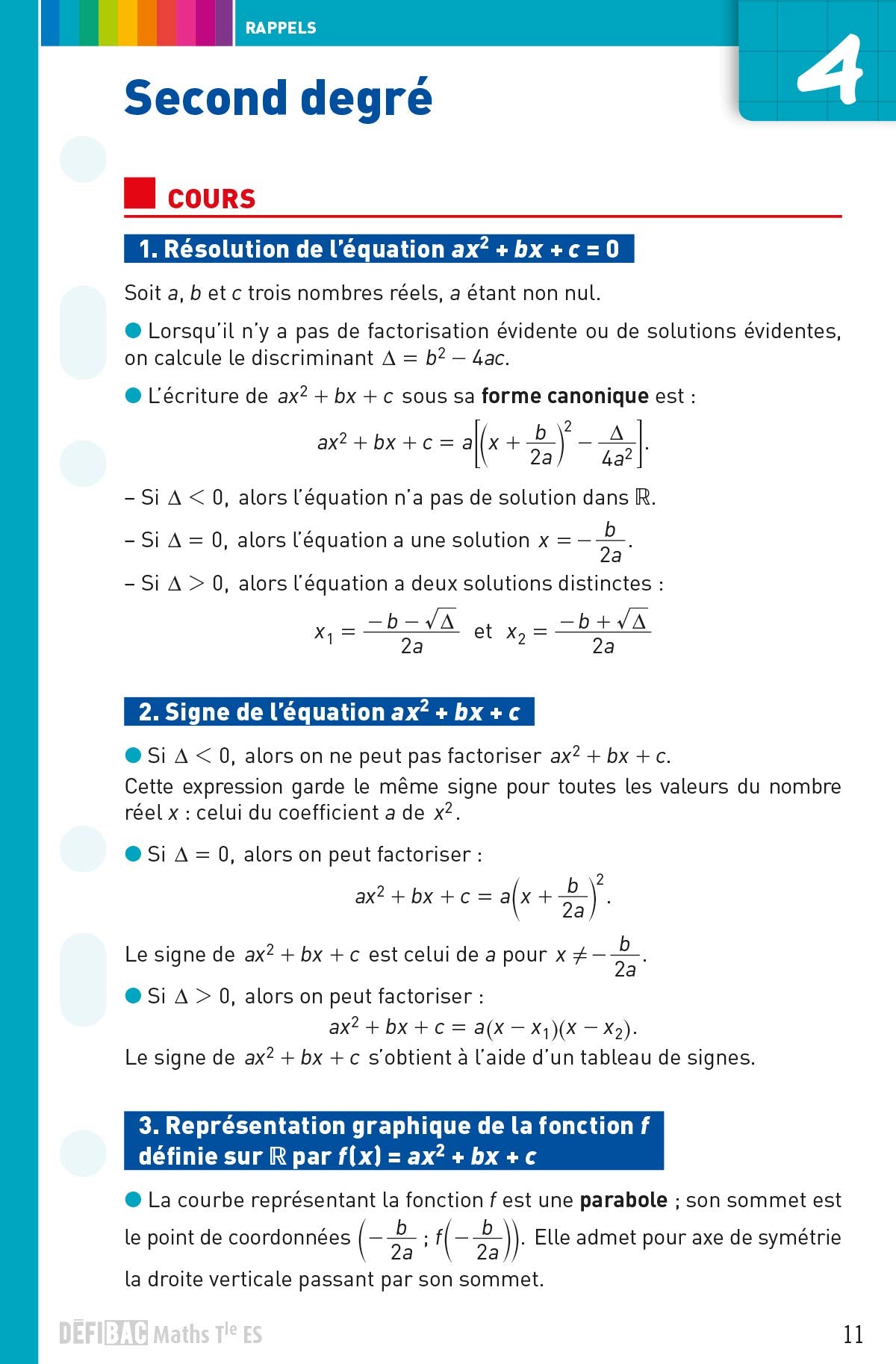 DéfiBac - Fiches de révision - Maths Tle ES + OFFERT : vos fiches sur votre mobile