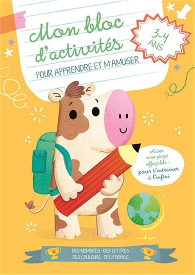 La vache - Mon bloc d'activités pour apprendre et s'amuser