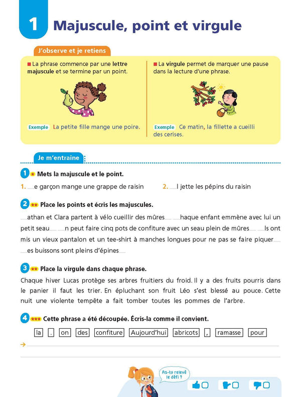 Français CE1 - Cahier Jour Soir: Conçu et recommandé par les enseignants