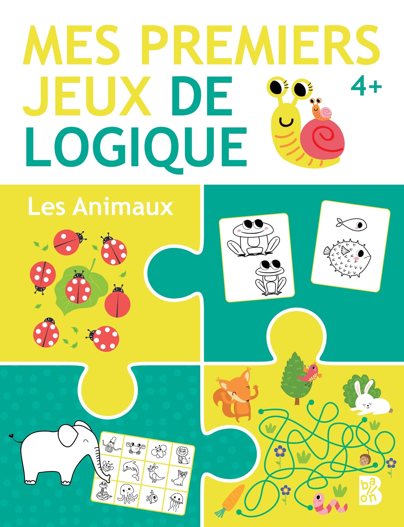 Mes premiers jeux de logique 4+ Les animaux