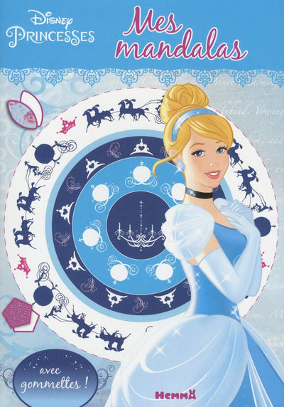 Disney Princesses - Cendrillon - Mes mandalas avec gommettes