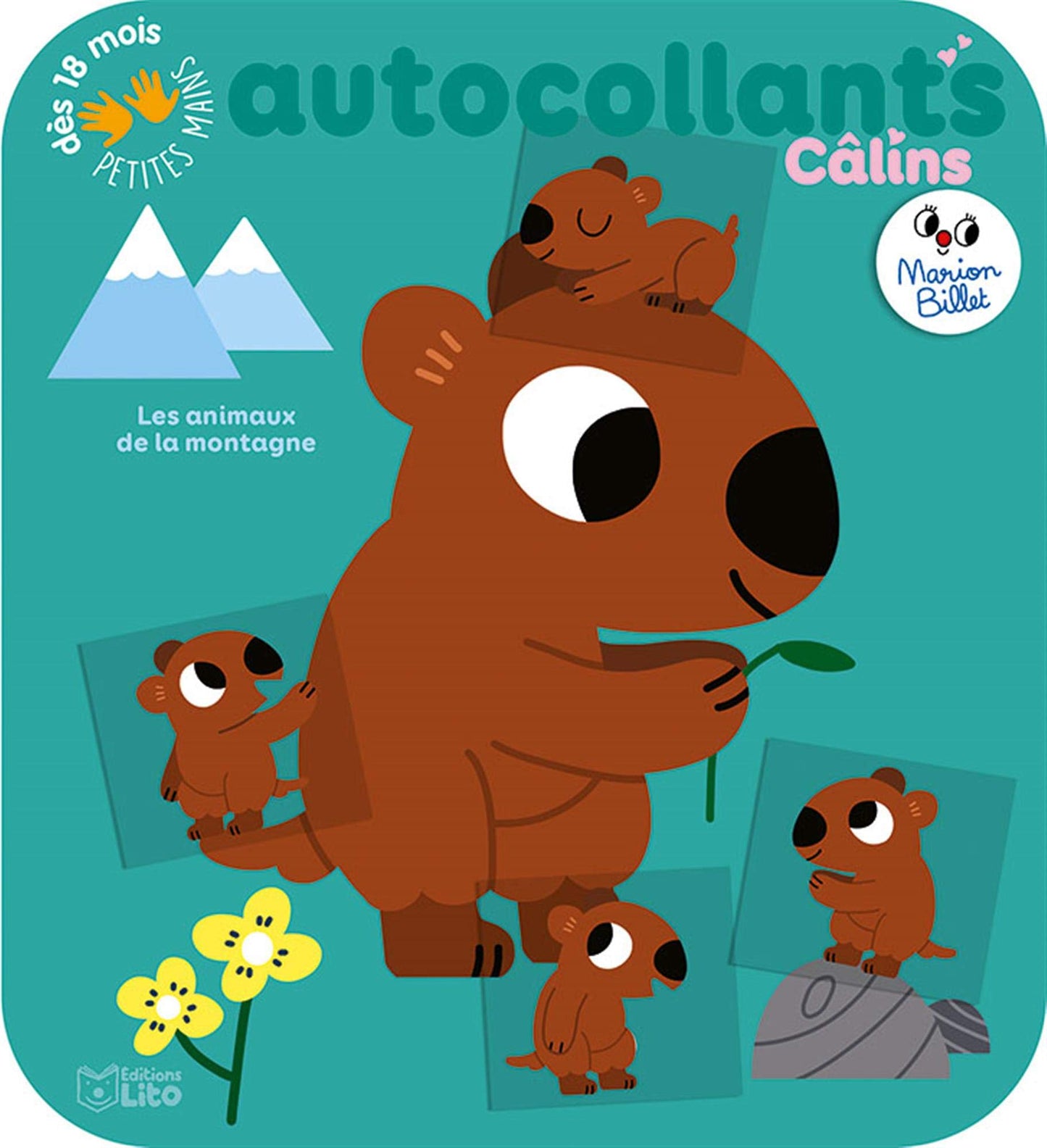 Autocollants câlins: Les animaux de la montagne - Dès 18 mois