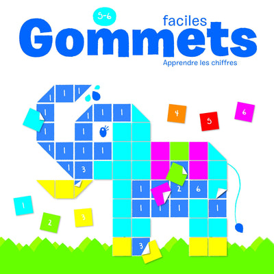 5-6 ans gommettes faciles: apprendre les chiffres