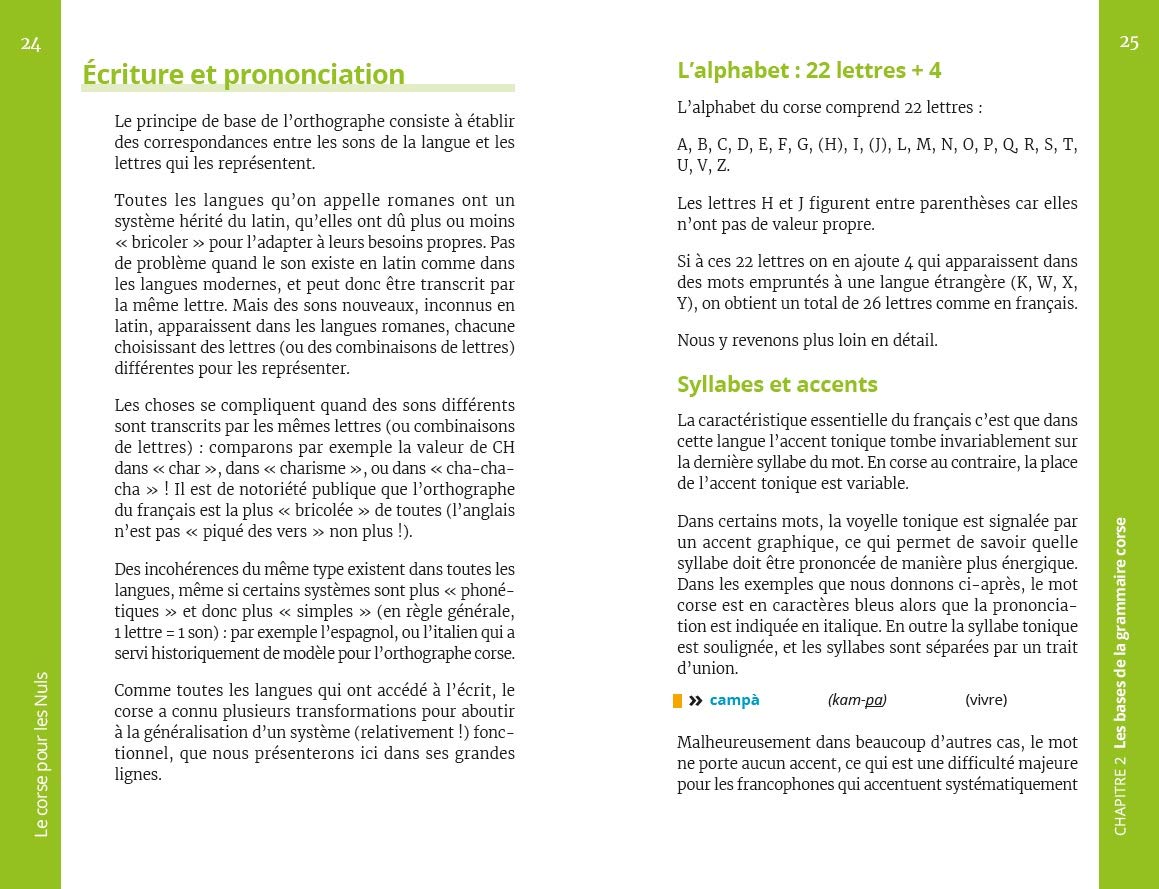 Guide de conversation corse pour les Nuls