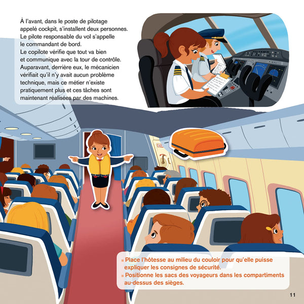 Zoom sur l'aéroport: Des gommettes à l'intérieur !