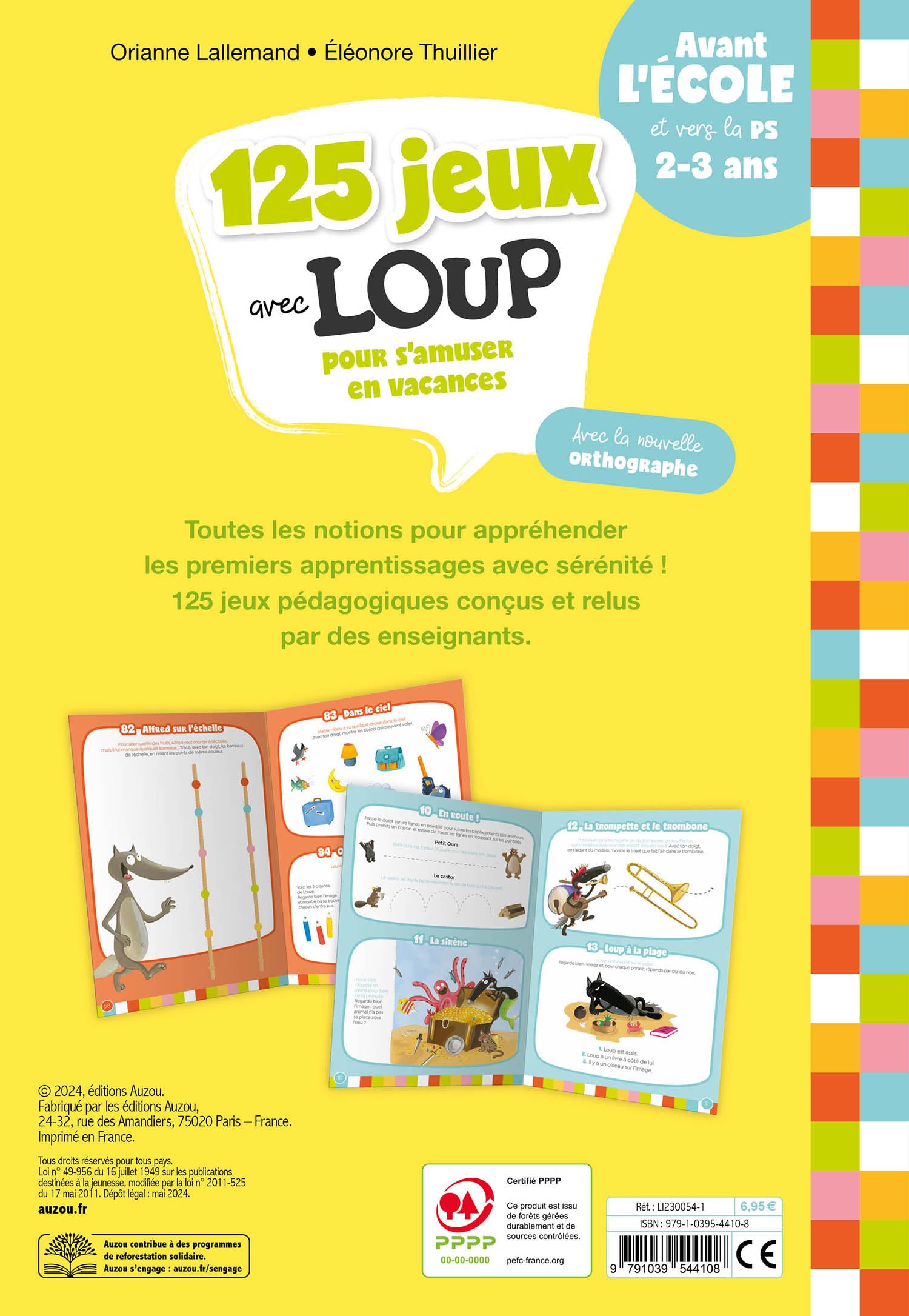 125 JEUX AVEC LOUP - AVANT L'ECOLE ET VERS LA PS