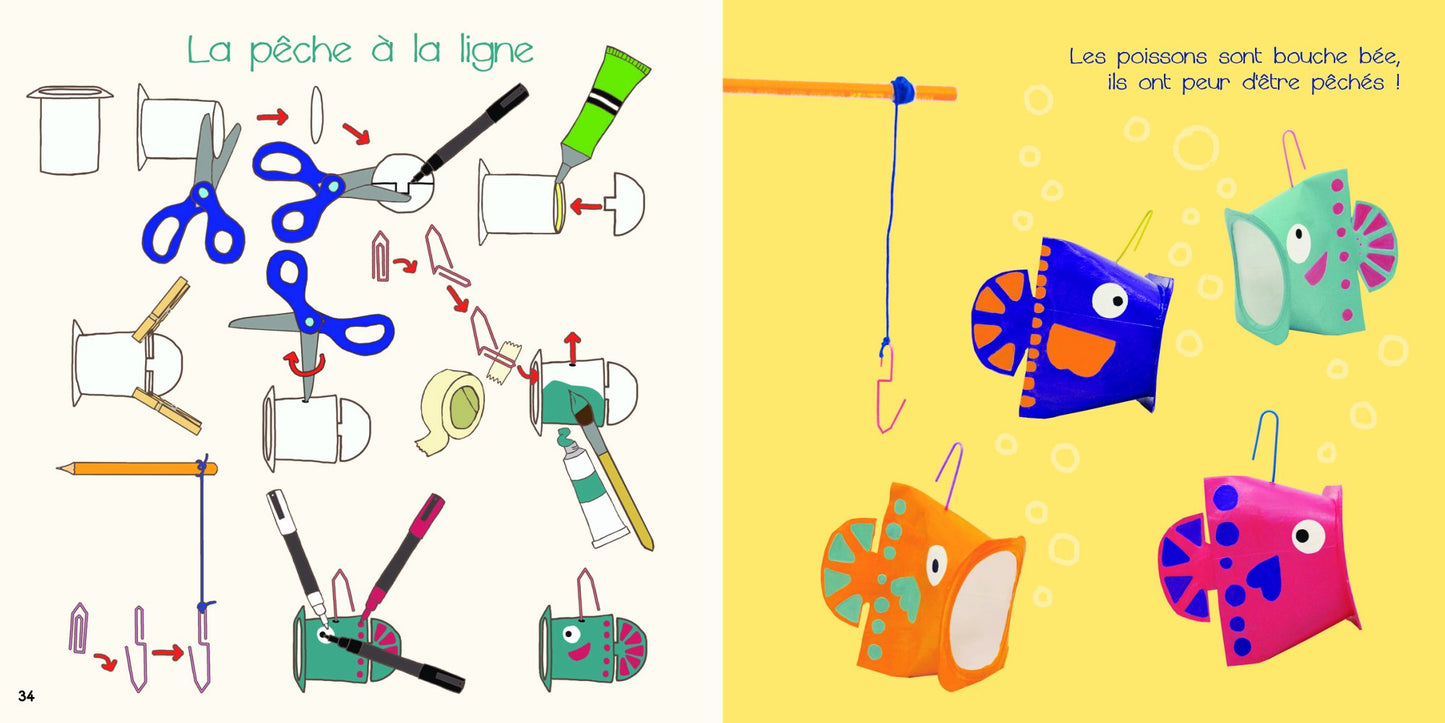 Transforme les pots de yaourt