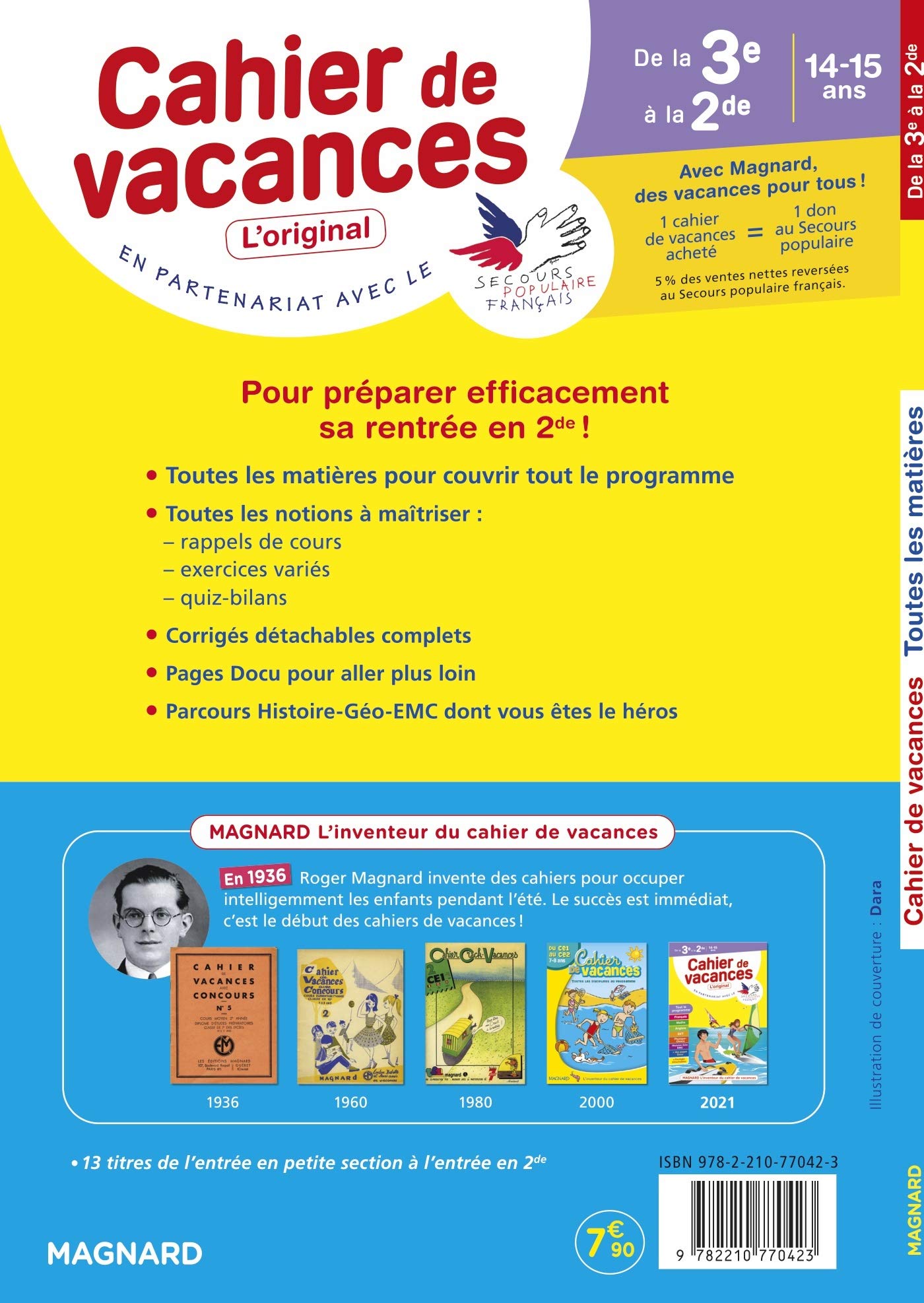 Cahier de vacances 2022, de la 3e vers la 2de: Magnard, l'inventeur des cahiers de vacances