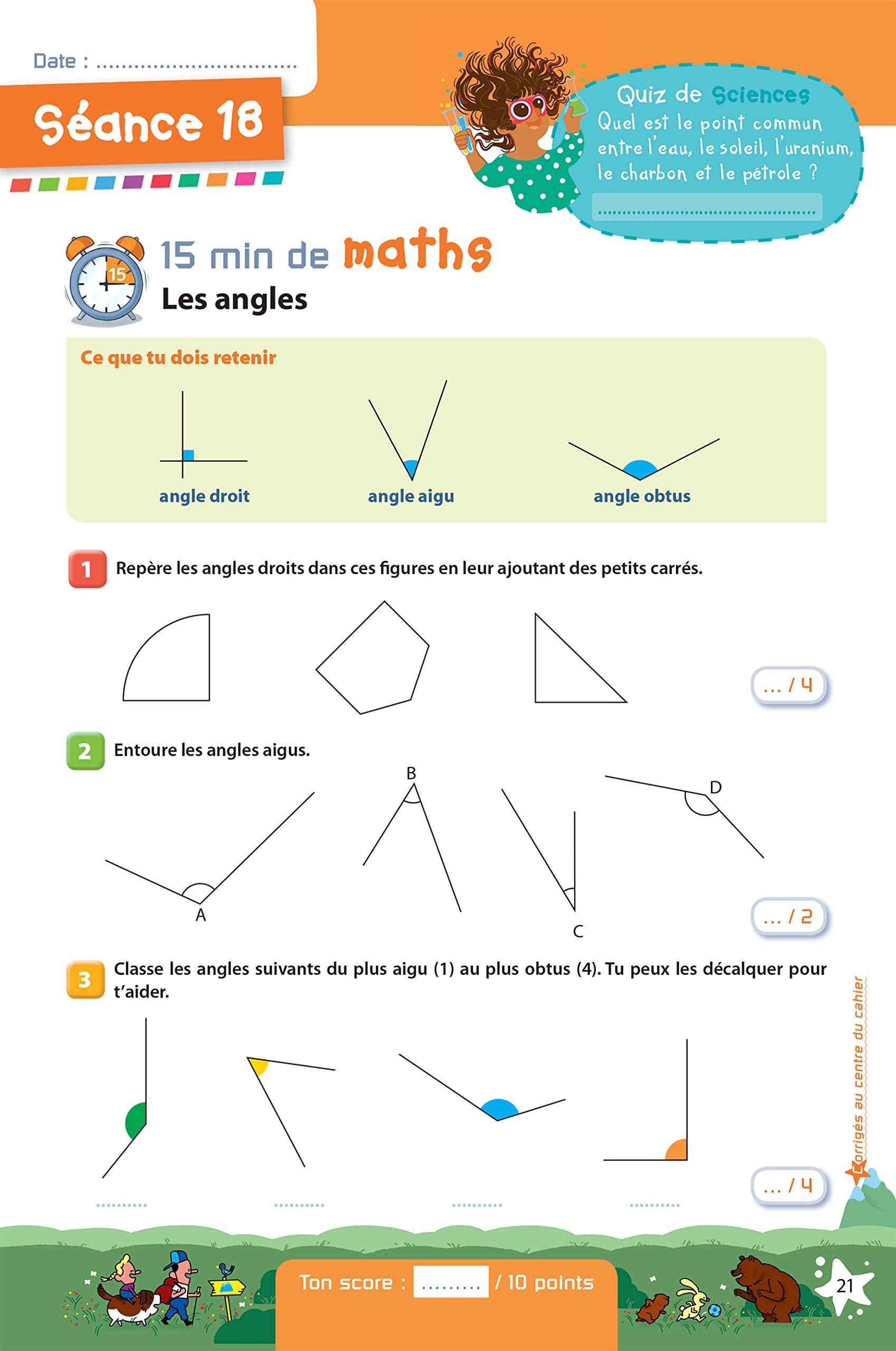 Prêt pour le CM2 - Cahier de vacances, révisions du CM1
