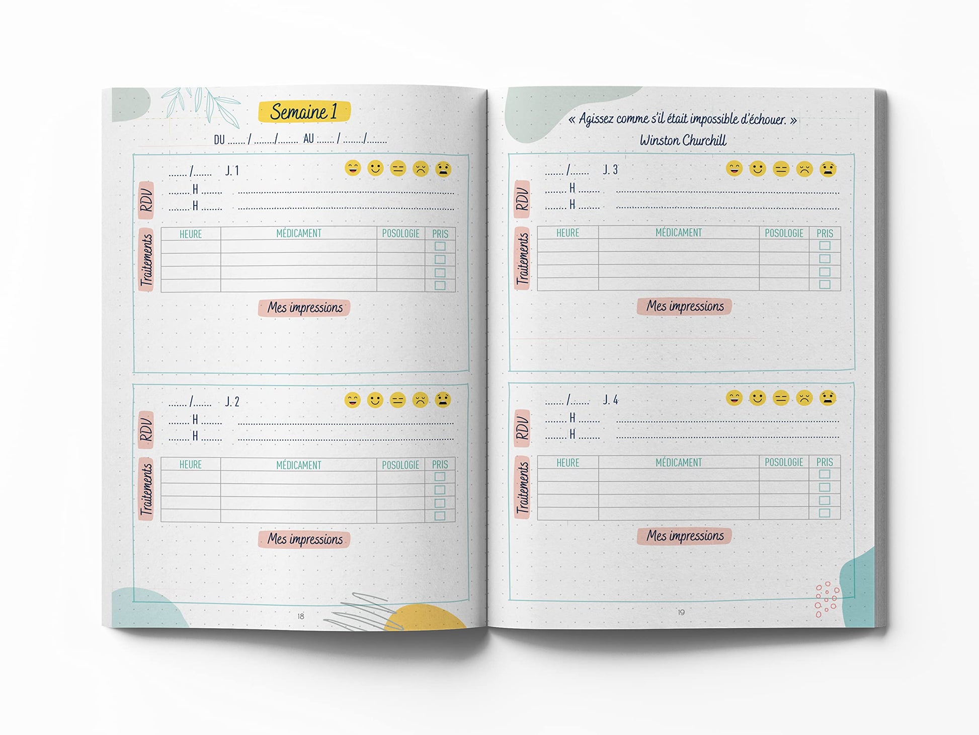 Mon carnet de FIV – journal de bord pour accompagner le parcours PMA (2 protocoles complets de FIV)