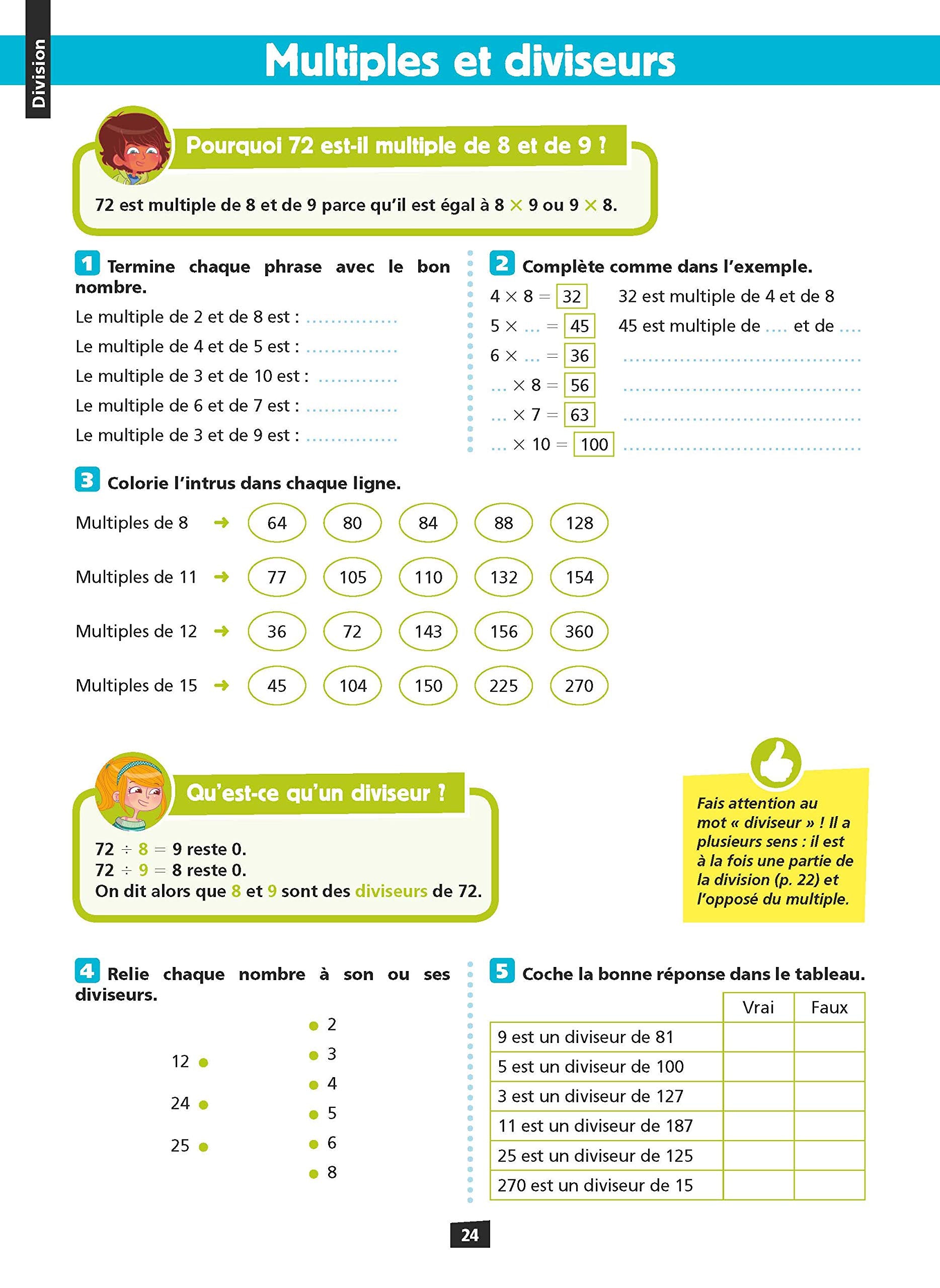 Ça y est, je sais ! Multiplication et Division CM1-CM2