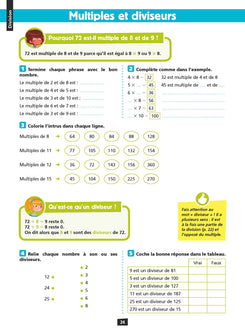 Ça y est, je sais ! Multiplication et Division CM1-CM2