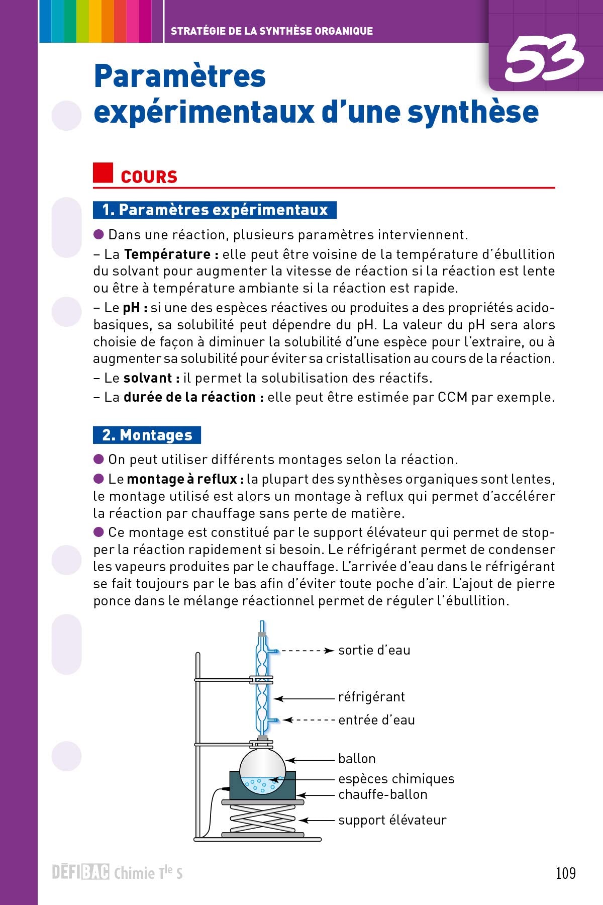 Chimie spécifique Tle S: Fiches de révision