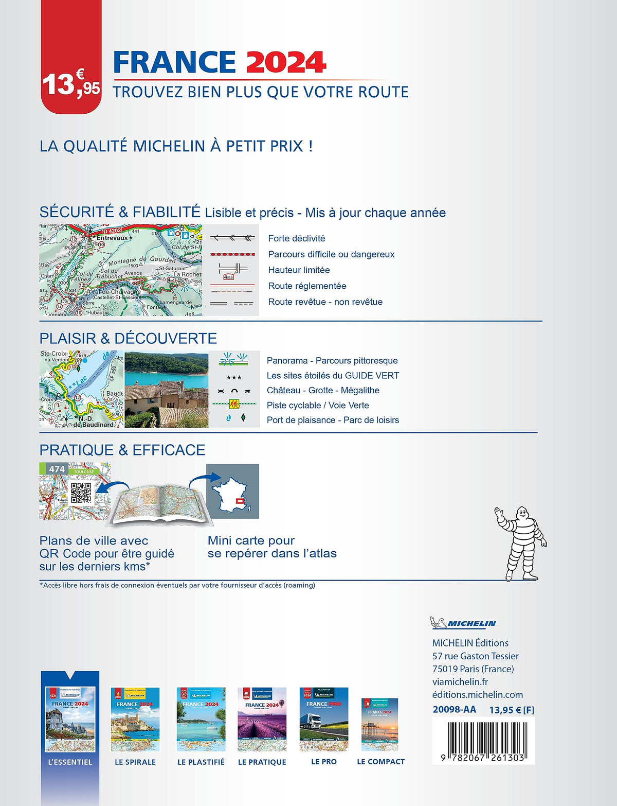 Atlas Routier France 2024 (A4-Broche)
