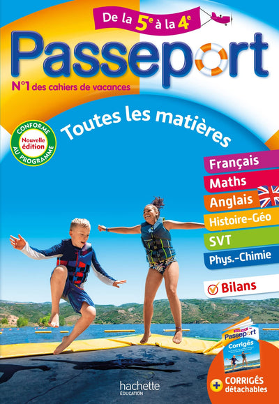 Passeport - Toutes les matières - De la 5e à la 4e - Cahier de vacances 2024