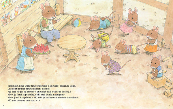 Les souris à la plage