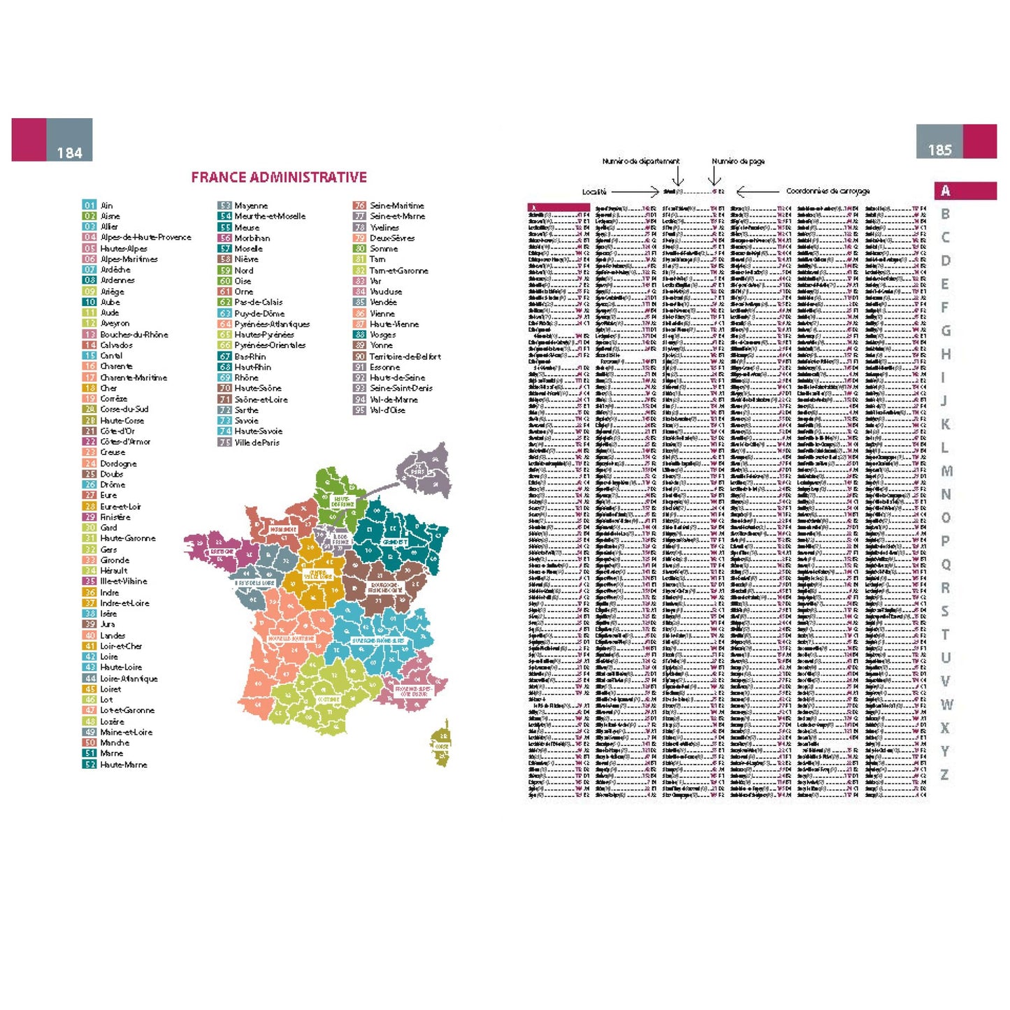 Atlas Routier France 2024 (Petit Format - Spiral)
