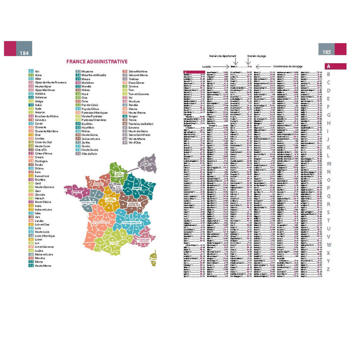 Atlas Routier France 2024 (Petit Format - Spiral)