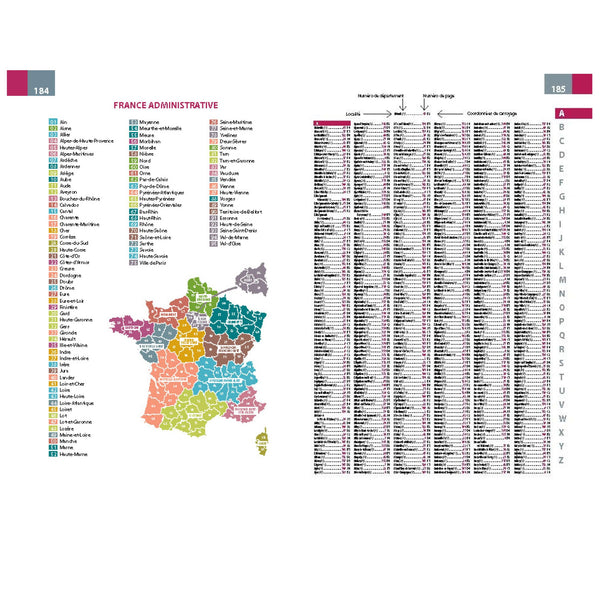 Atlas Routier France 2024 (Petit Format - Spiral)