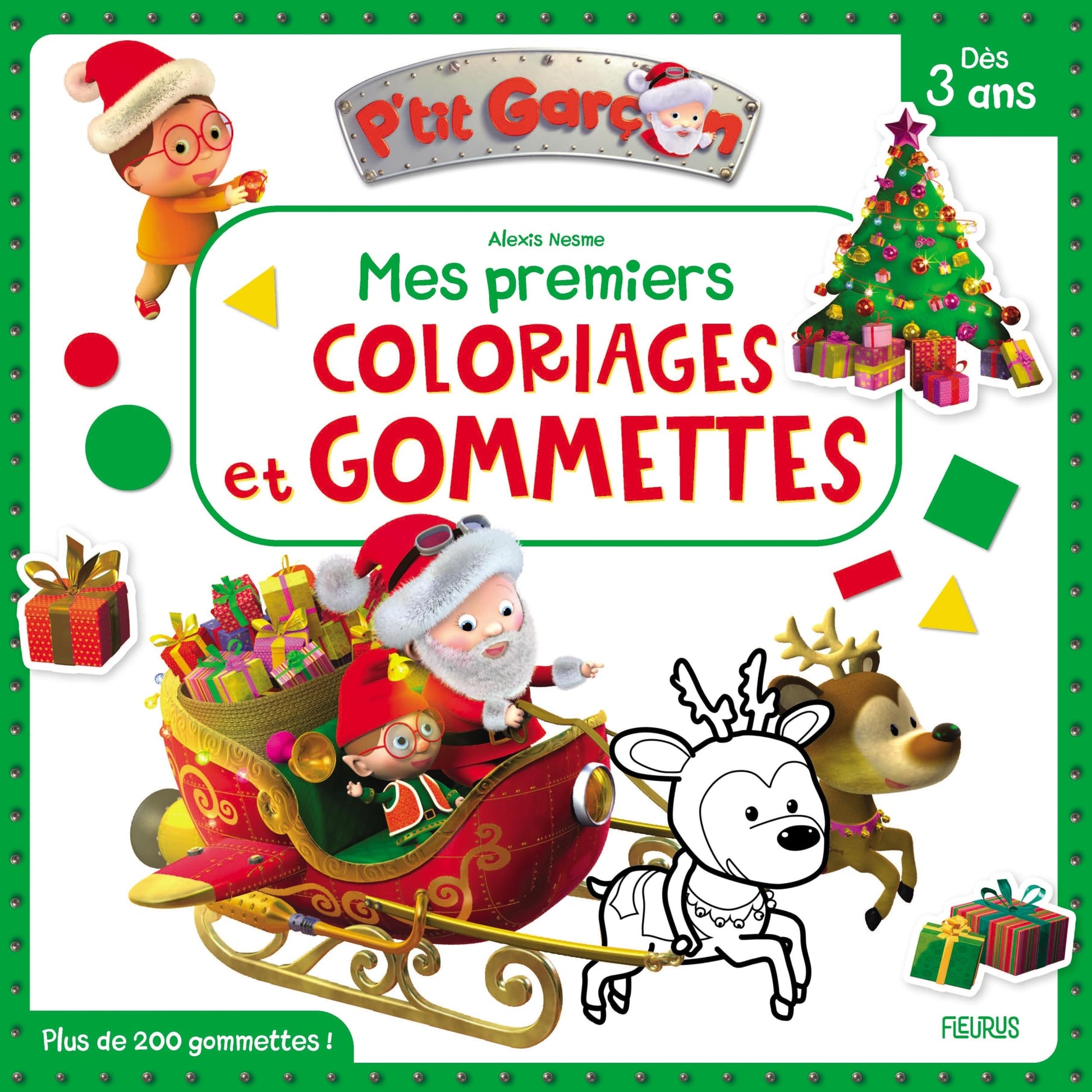 P'tit garçon Mes premiers coloriages et gommettes - P tit garçon - Noël