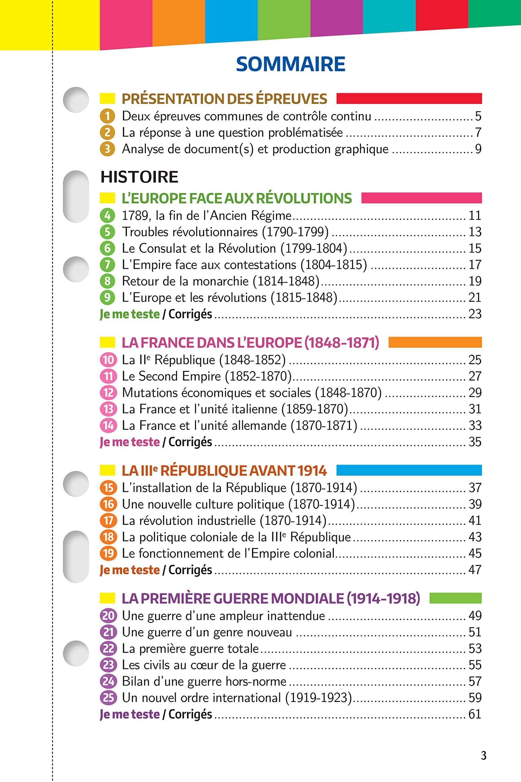 Mes années Bac - Fiches Histoire-Géographie 1re