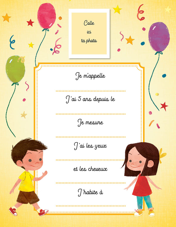 Le cahier de mes 5 ans