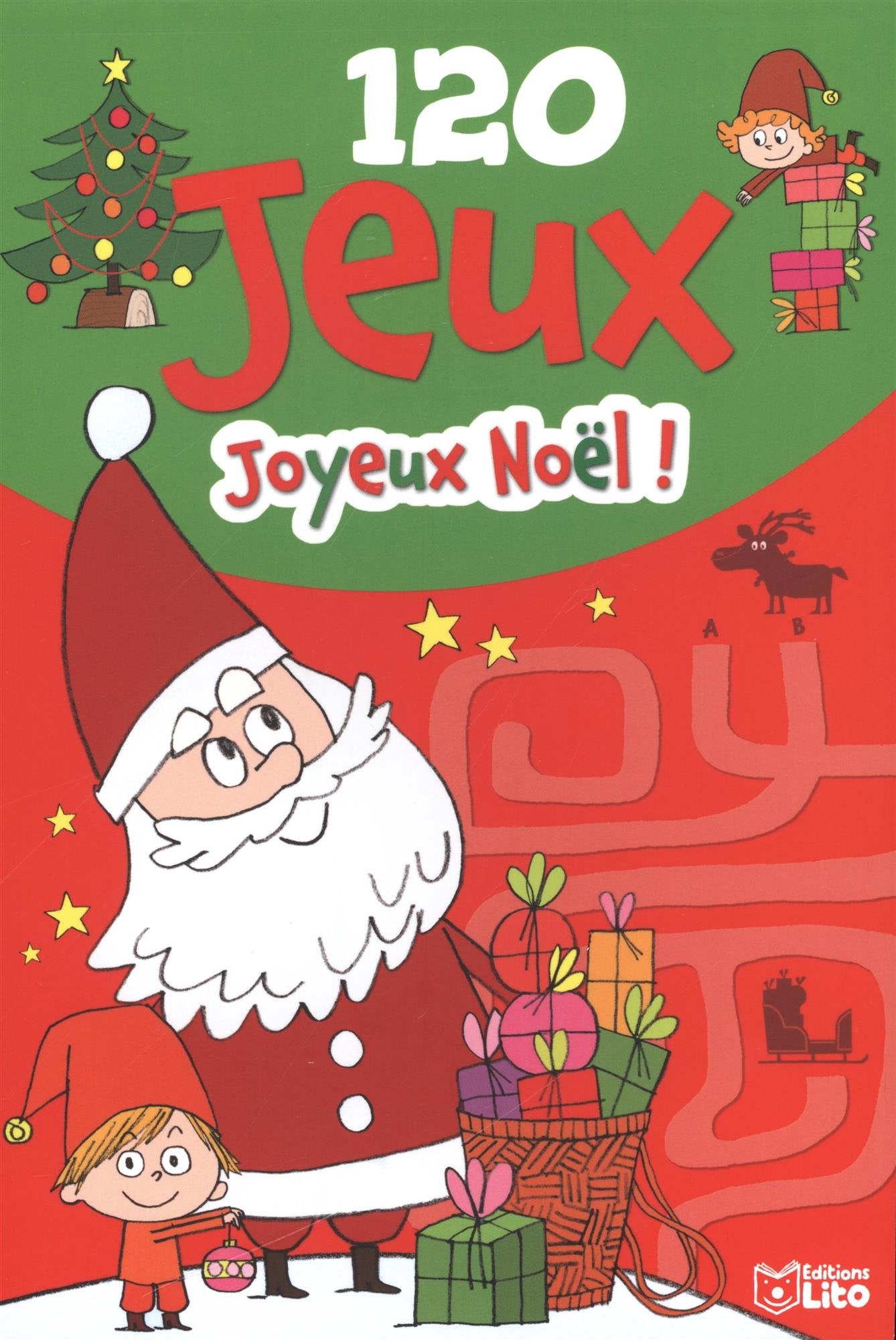 Bloc activités: 120 jeux - joyeux Noël ! - De 4 à 6 ans