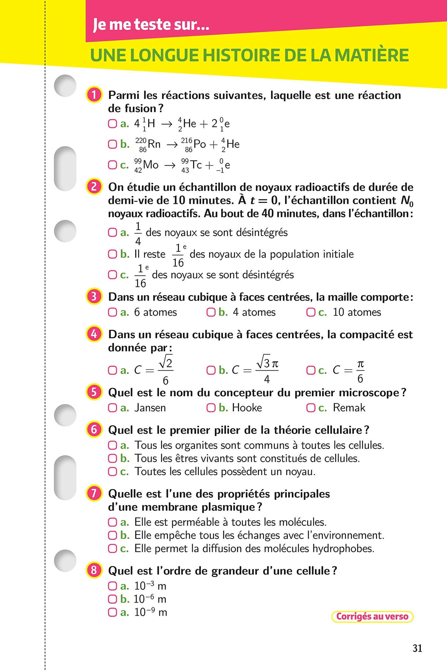 Mes années Bac - Fiches Enseignement scientifique 1re