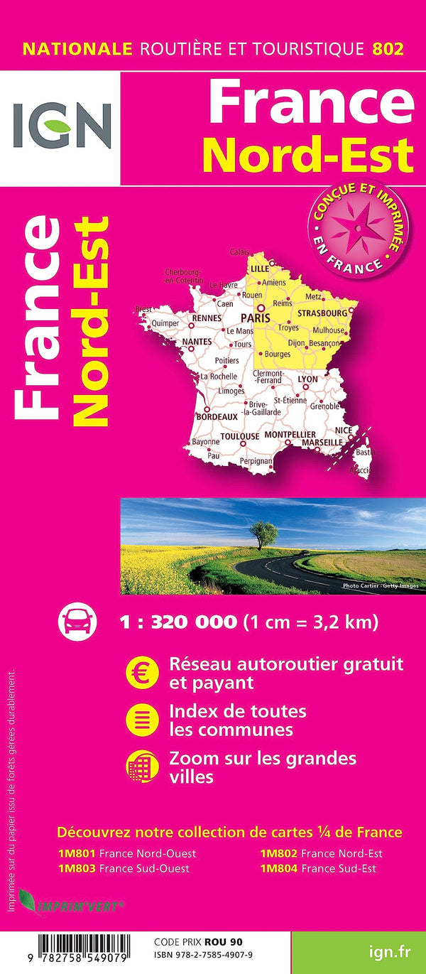 802 FRANCE NORD-EST RECTO;VERSO