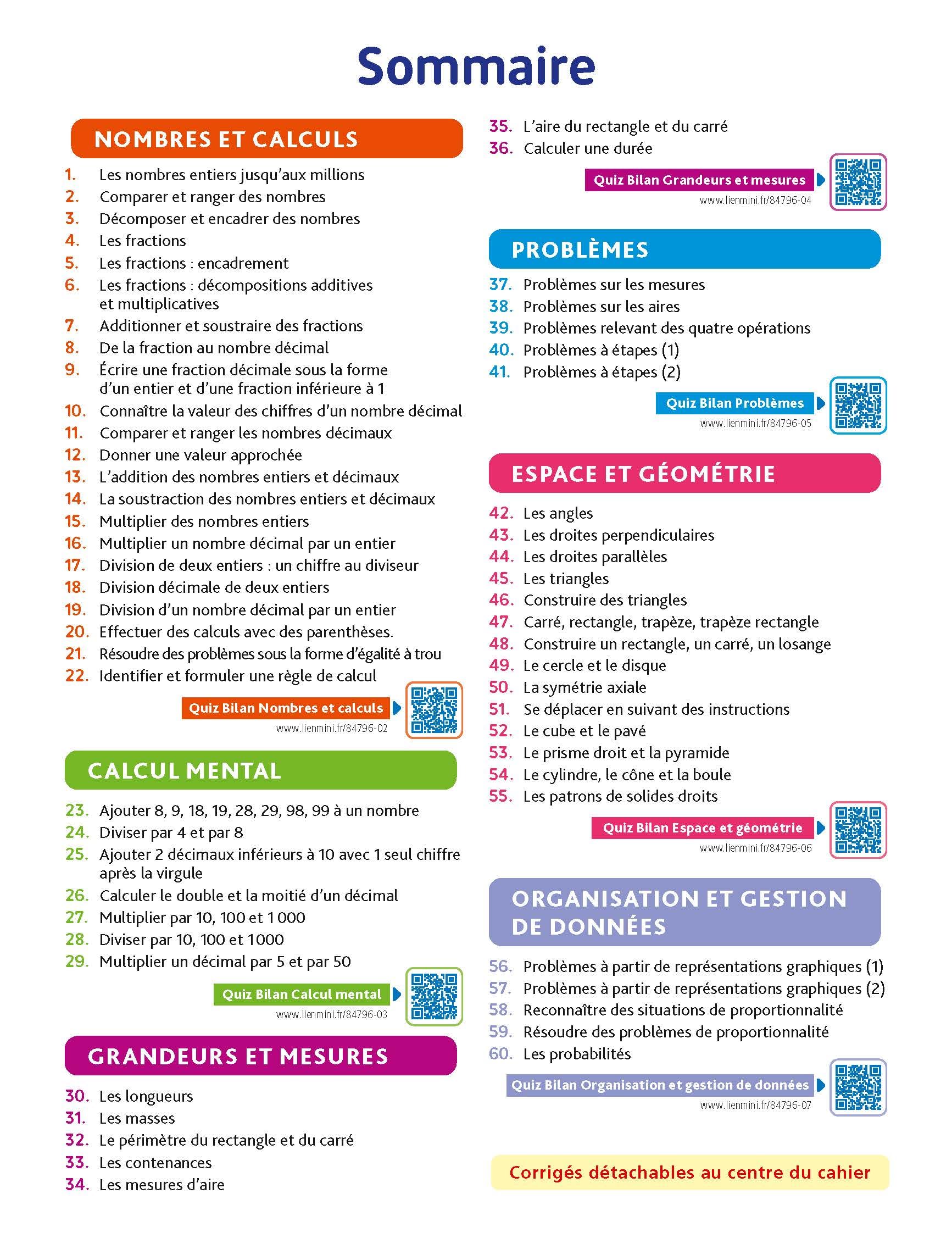 Maths CM2 - Cahier Jour Soir: Conçu et recommandé par les enseignants