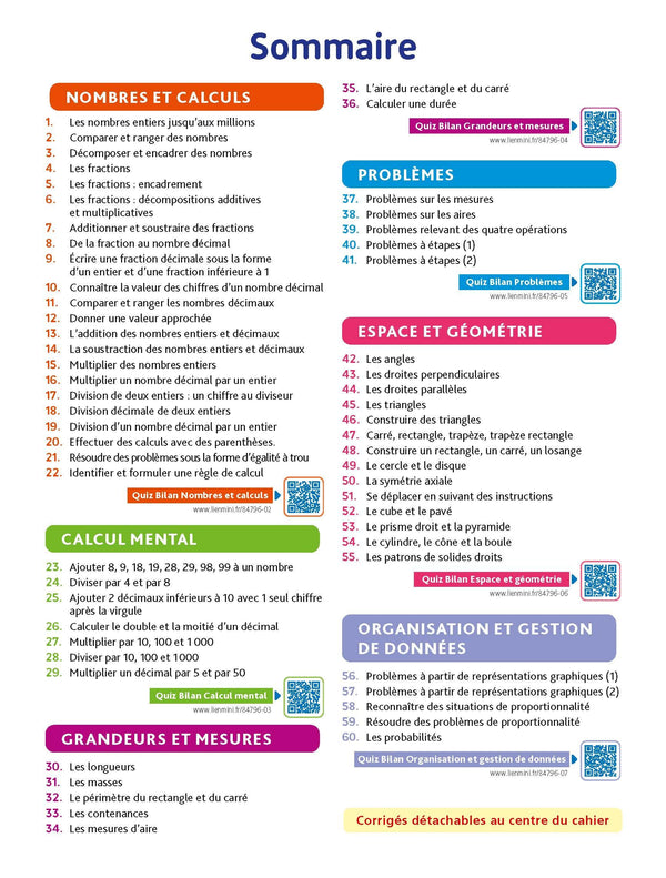Maths CM2 - Cahier Jour Soir: Conçu et recommandé par les enseignants