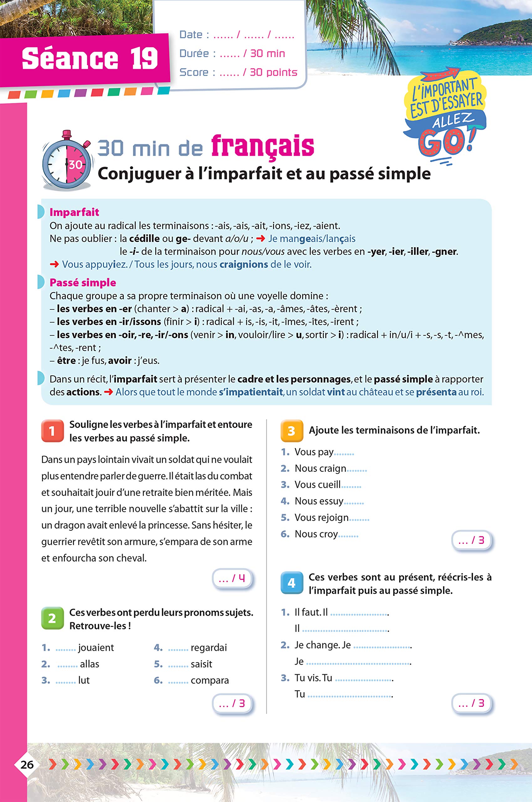Prêt pour la 5e - Cahier de vacances, révisions de la 6e