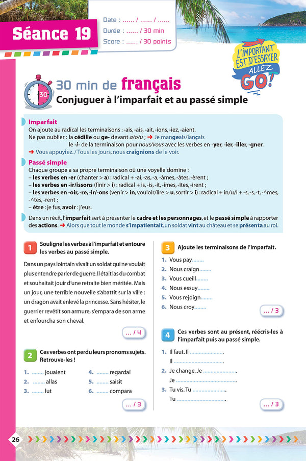 Prêt pour la 5e - Cahier de vacances, révisions de la 6e