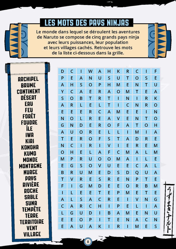 Bloc de jeux Naruto - Le monde de Naruto