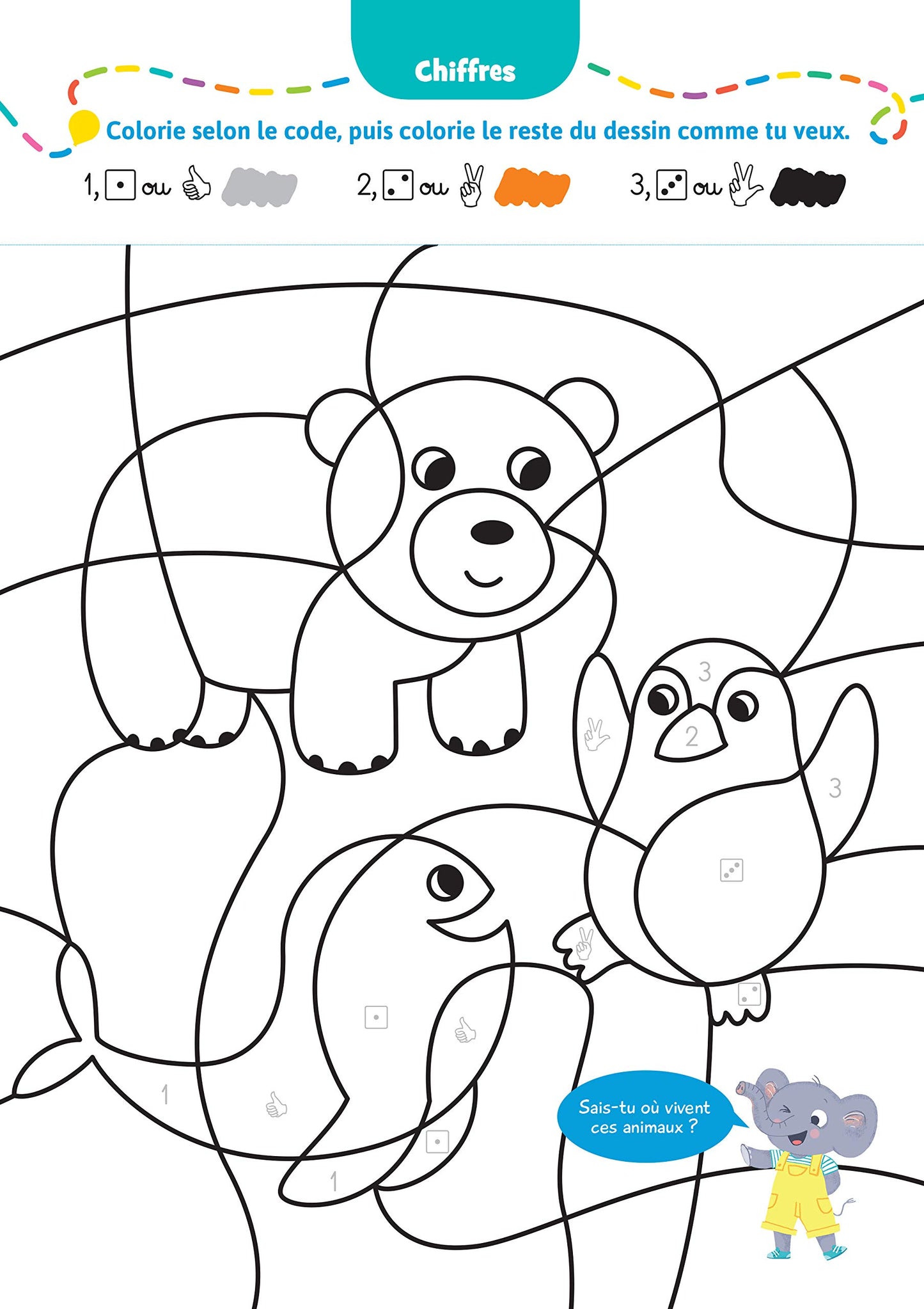 Bravo les maternelles - Mes coloriages, animaux mignons - Toute Petite section et Petite section