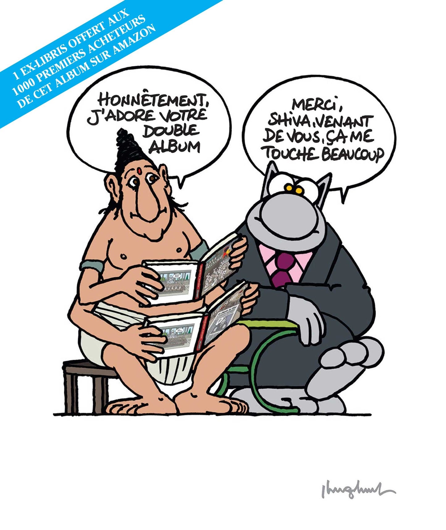 Le Chat - Tome 19 - Le Chat passe à table (Coffret 2 volumes)
