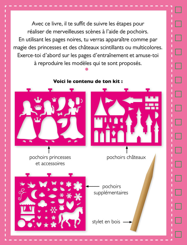 Mon fabuleux livre à gratter des princesses