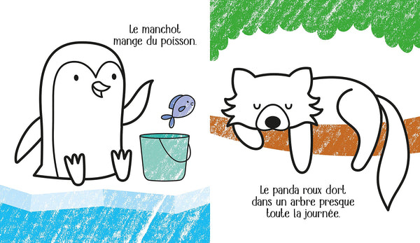 Les animaux du zoo - Mes petits coloriages Usborne