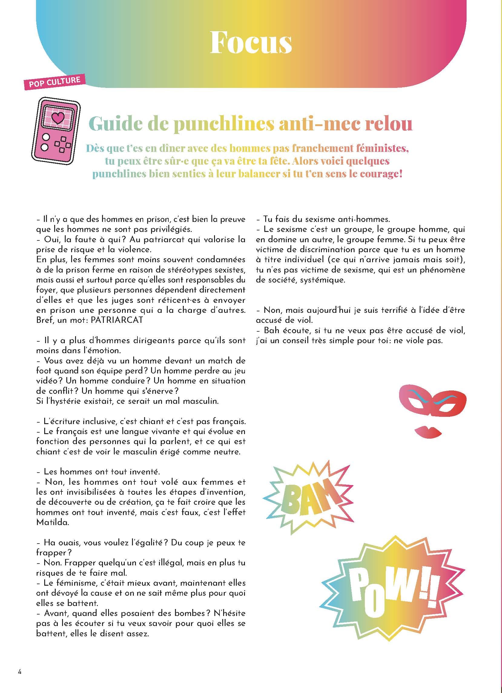 Cahier d'activités féministe volume 2