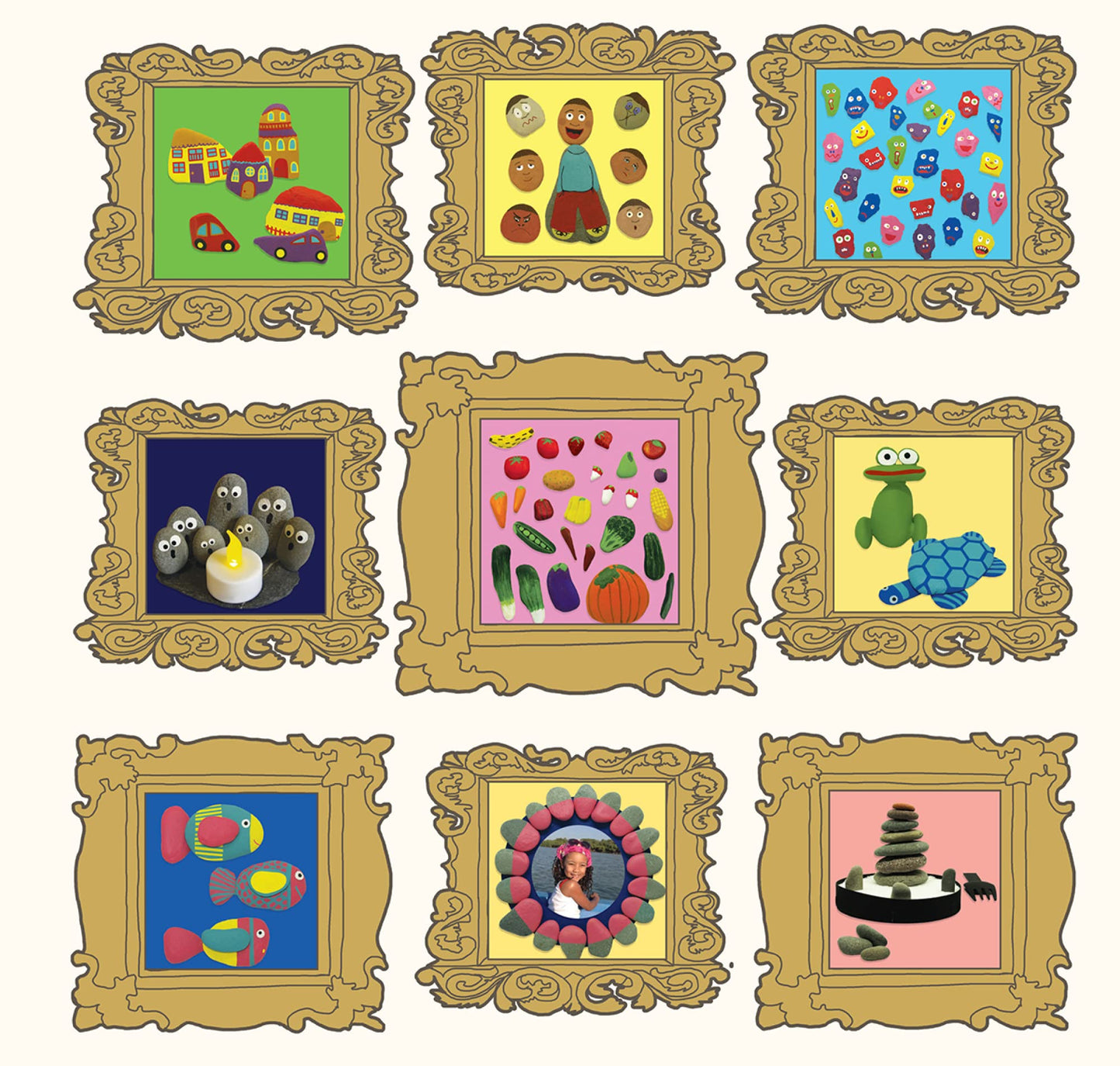 Mon petit atelier d’artiste : Cailloux et galets