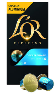 L'Or Espresso Café Decaffeinato Intensité 6, 10 x 52g