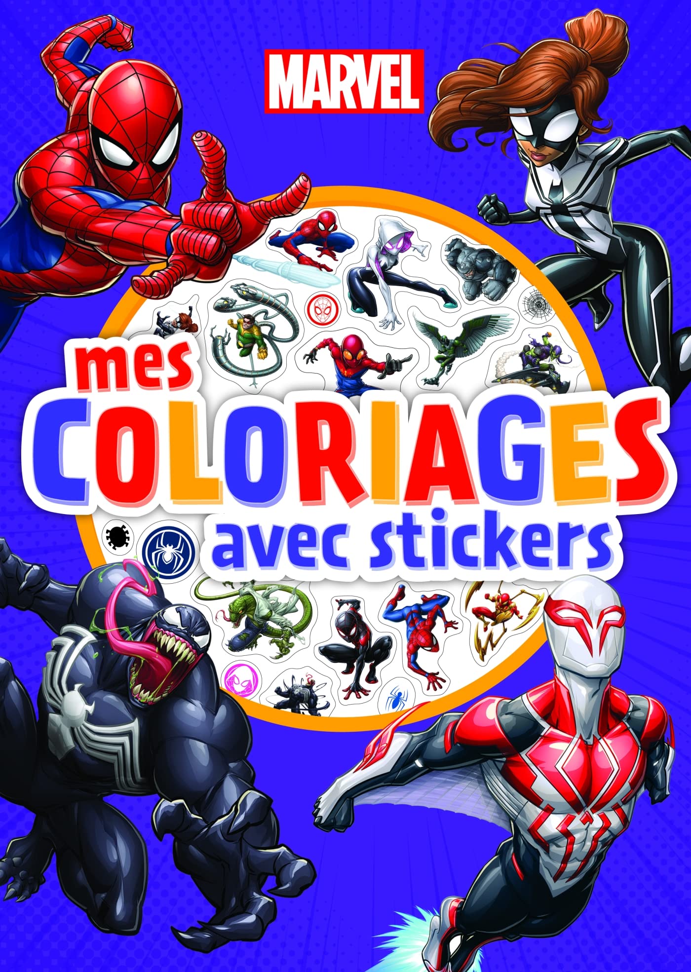 SPIDER-MAN - Mes coloriages avec stickers - MARVEL